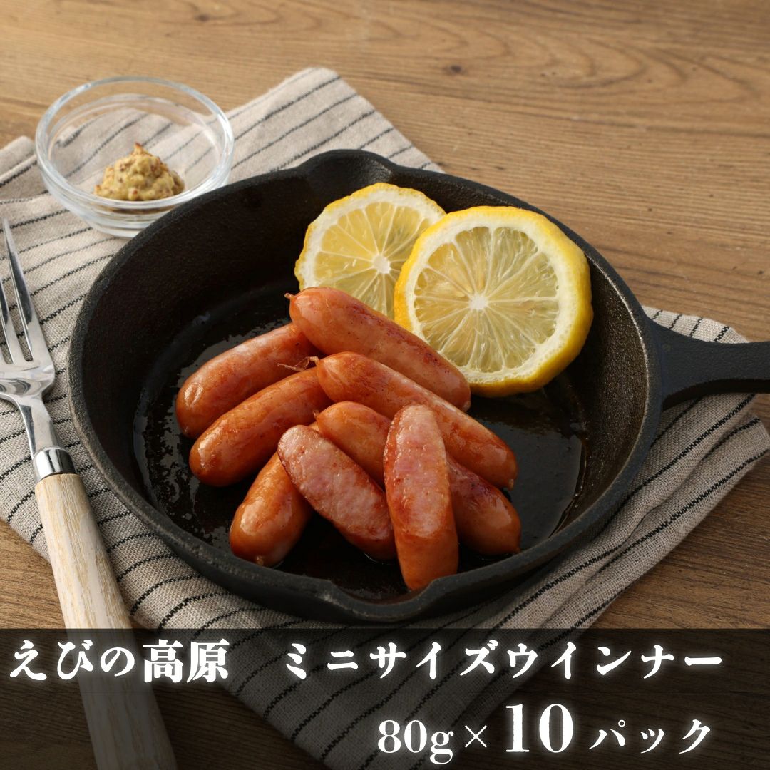 えびの高原 ミニサイズウインナー80gx10パック
